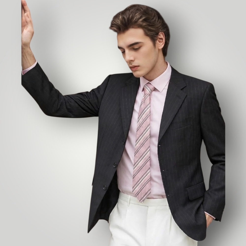 Canali Proposta 100% Pure Wool Blazer 42R Dark Brown Pinstripe | Old Money Jacke